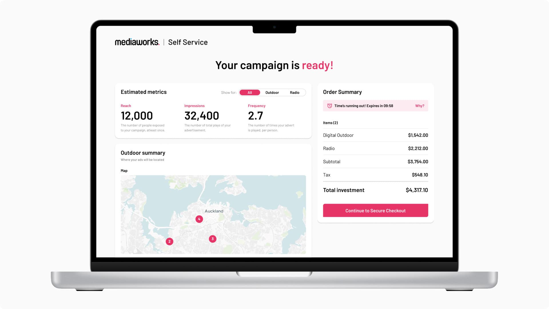 MediaWorks self-service platform
