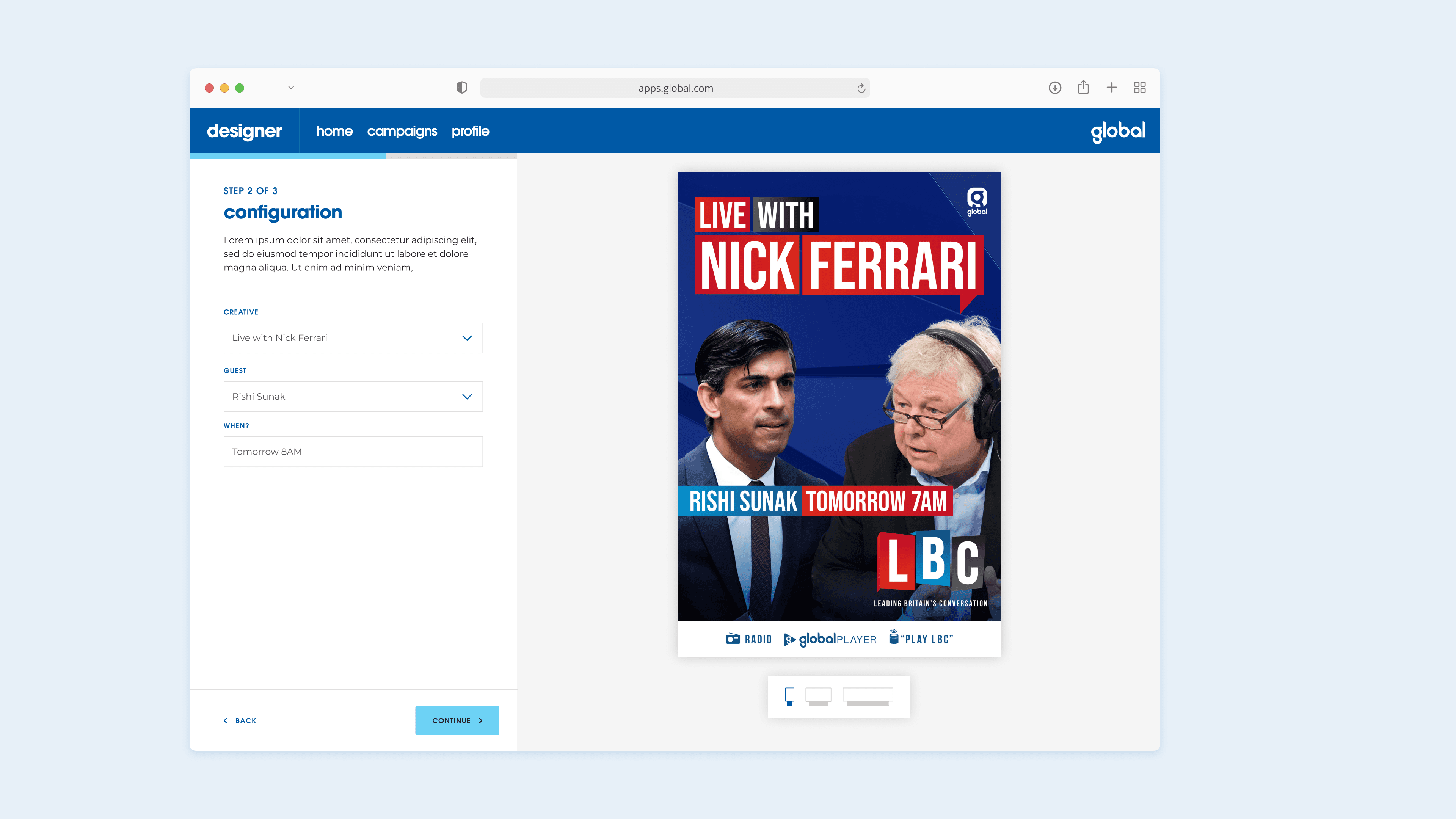 Reactive campaign tool cover
